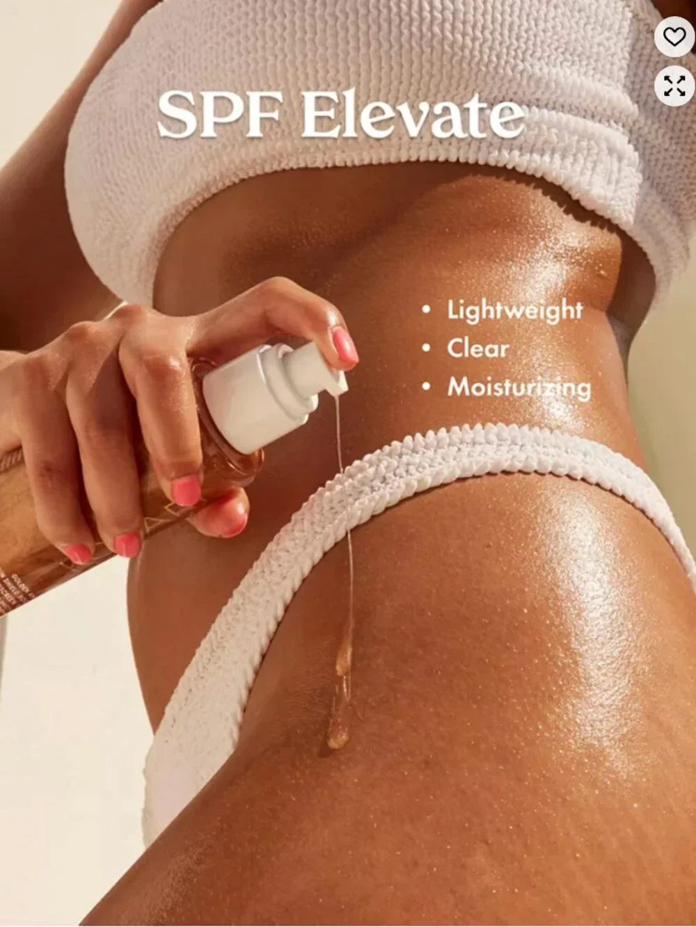 Kopari SPF 30 Golden Amber Sun Shield Body Glow Sunscreen